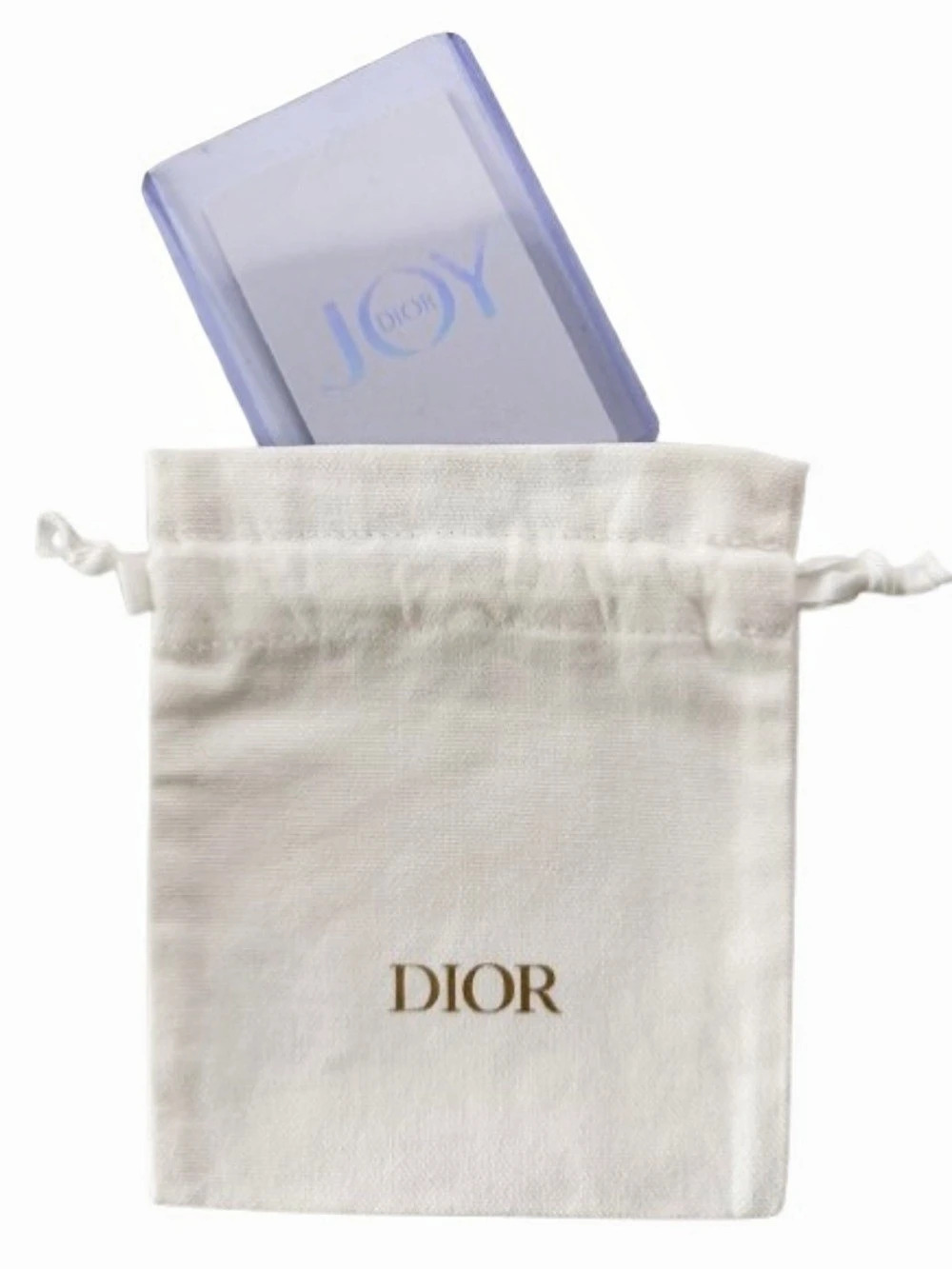 Dior Drawstring Pouch with Dior Playing Card - NEW